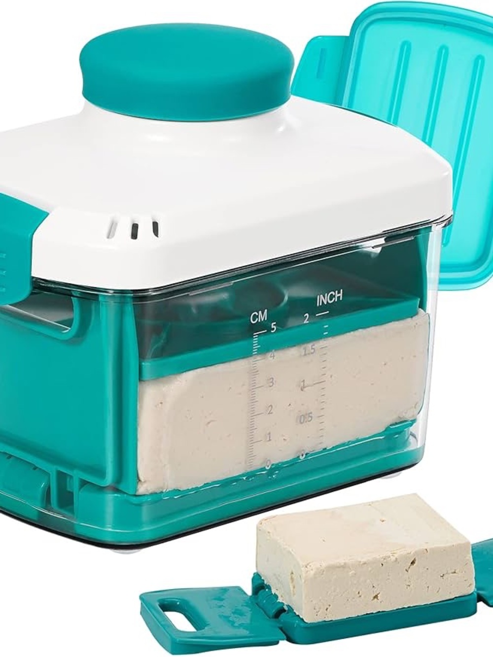 NOYA Adjustable Tofu Press with Marinating Lid, Dishwasher Safe, BPA Free